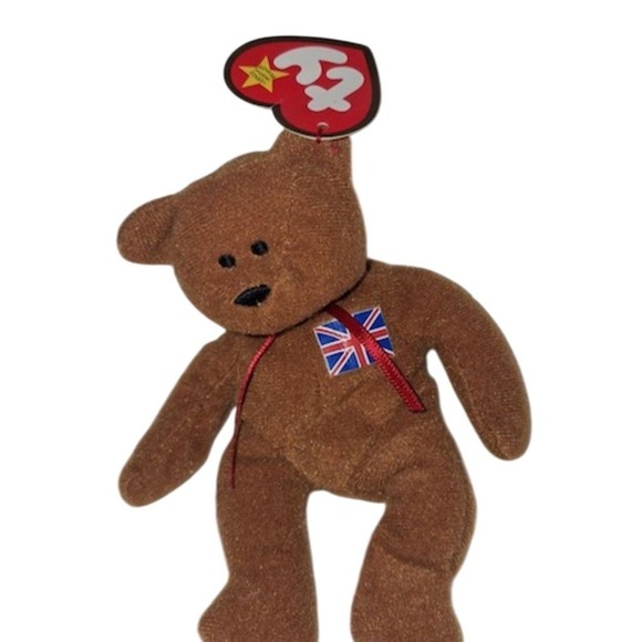 TY Teenie‎ Beanie Baby Britannia Bear Rare Retired Collectible 5" Plush - Picture 1 of 4